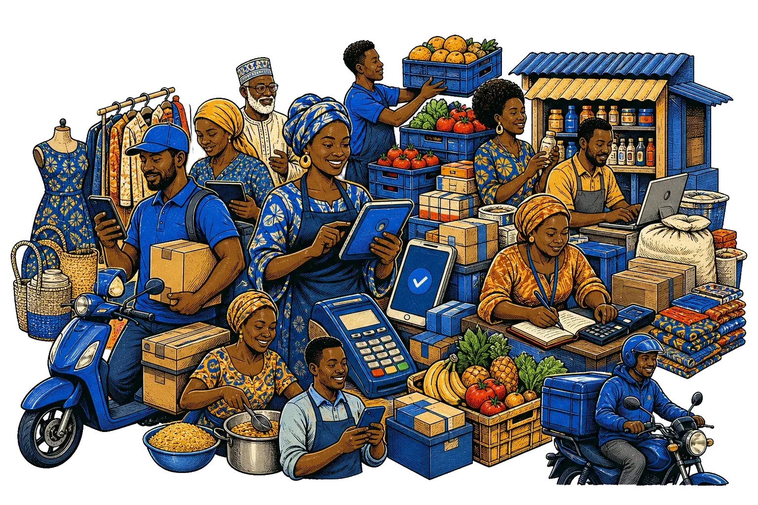 African merchants using payment and commerce tools